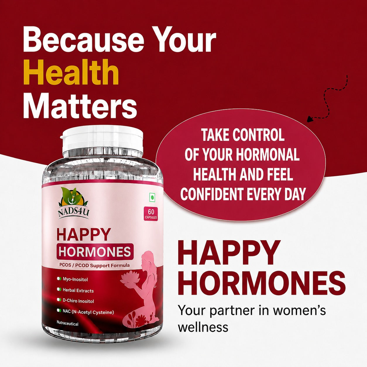 NADS4U Happy Hormones – PCOS / PCOD
